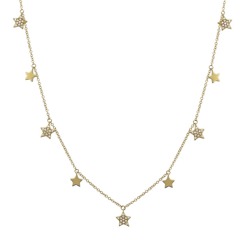 16 in. Falling Stars Necklace