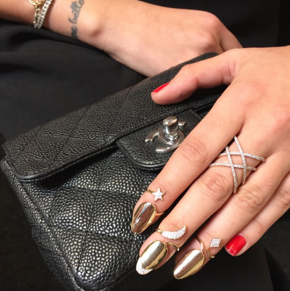 Star Golden Nail Ring
